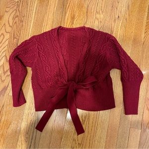 Women tied Sweater